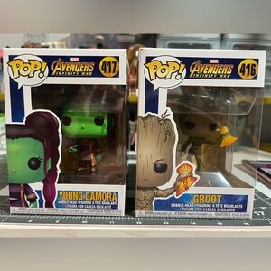 Marvel Avengers Infinity War Pop! Figures - Young Gamora and Groot